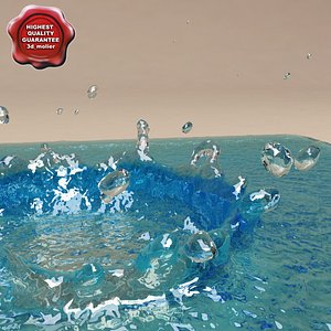 water drop v3 3d model