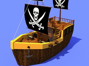 3D pirate ship