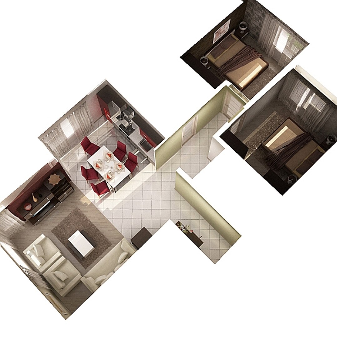 Interior Furniture 3d Obj