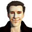 Modelo 3D de Benedict Cumberbatch, pronto para animação.