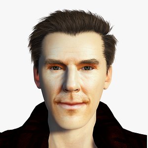 Benedict Cumberbatch 3D Rigged model ready for animation 3D model