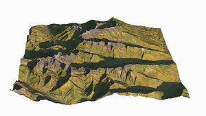 Austrian mountains PBR model
