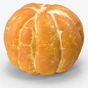 Peeled Mandarin 3D