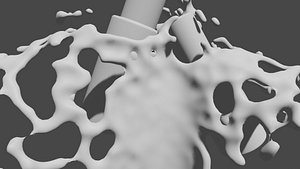 Beauty liquids cosmetic fluids bottle water animation 3D model