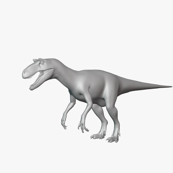 Alectrosaurus Basemesh Low Poly 3D model