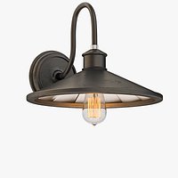 Detail Brooklyn 12in Wide Bronze Wall Sconce