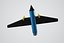 Reales Kampfflugzeug des Flugzeugs 3d