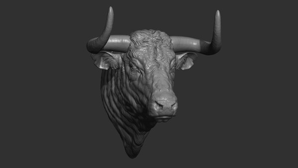 Bull head 3D - TurboSquid 1808625