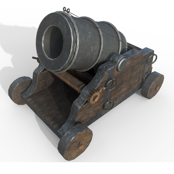 Medieval Mortar Muzzleloader - Real Time - 3D model