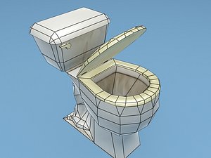 3D model Skibidi Toilet Minecraft VR / AR / low-poly