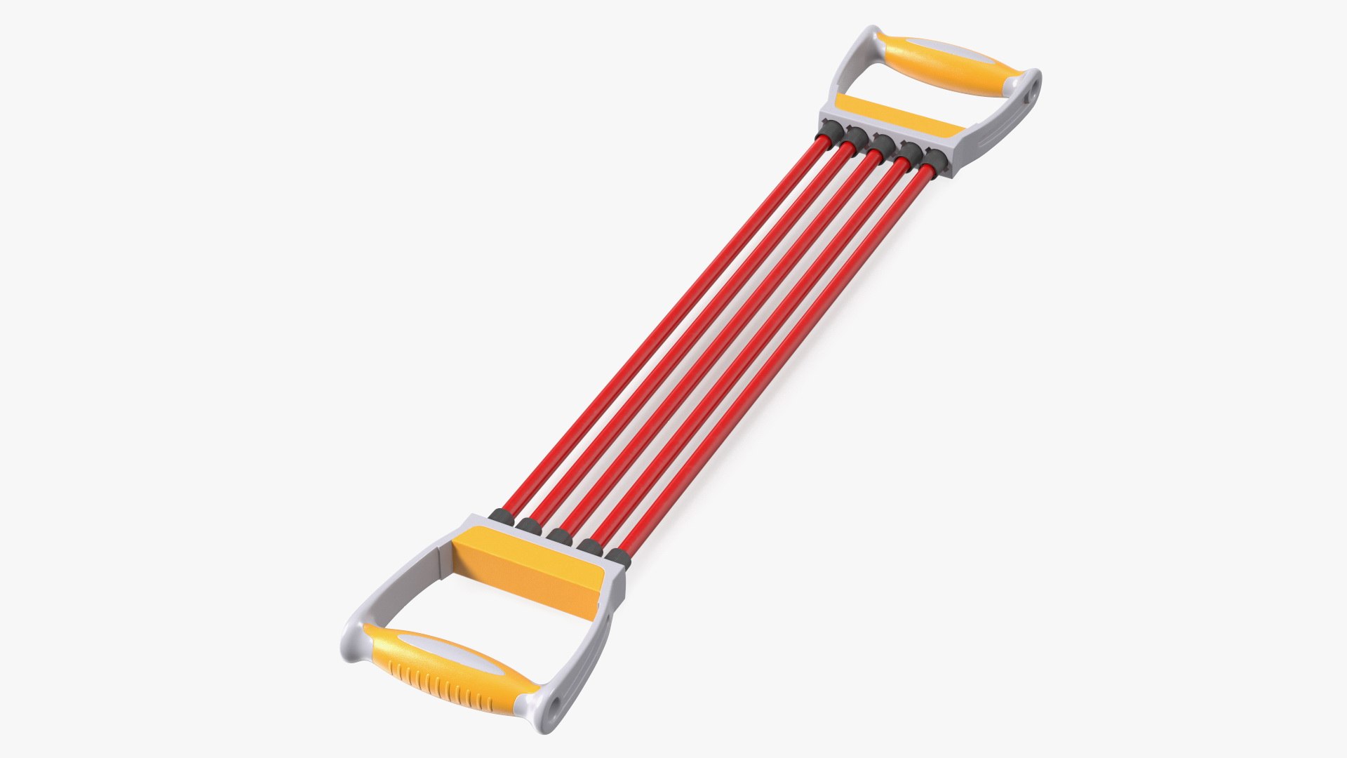 Fitness Chest Expander Red 3D model preview