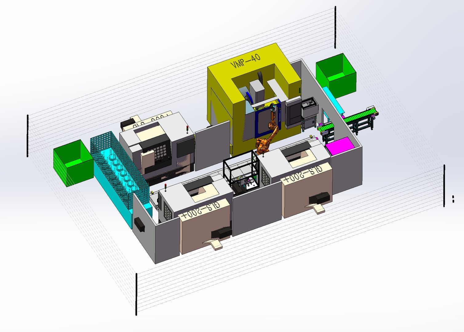 Cnc Center Loading 3D - TurboSquid 1306955