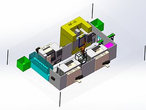 cnc center loading 3D