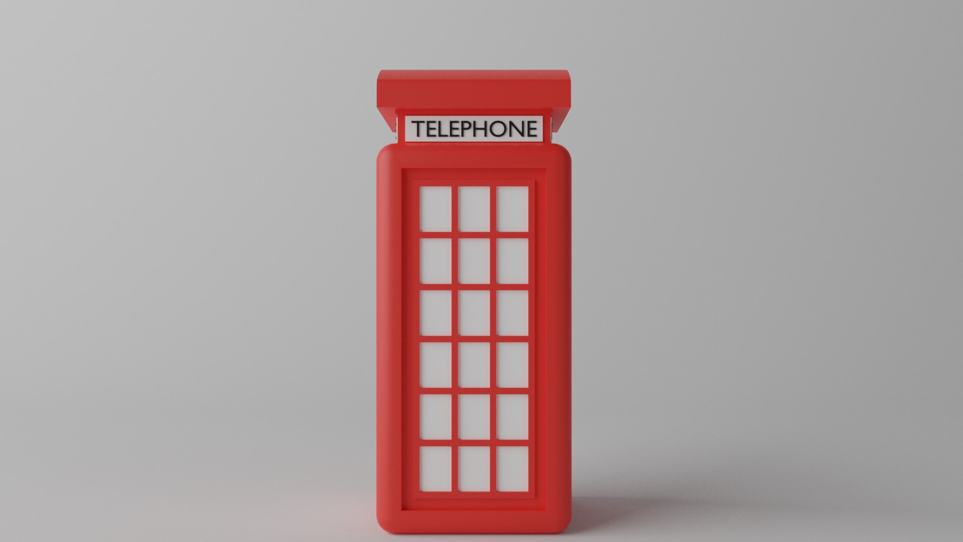 British Red Telephone Box 3D model 3D model - TurboSquid 2092729