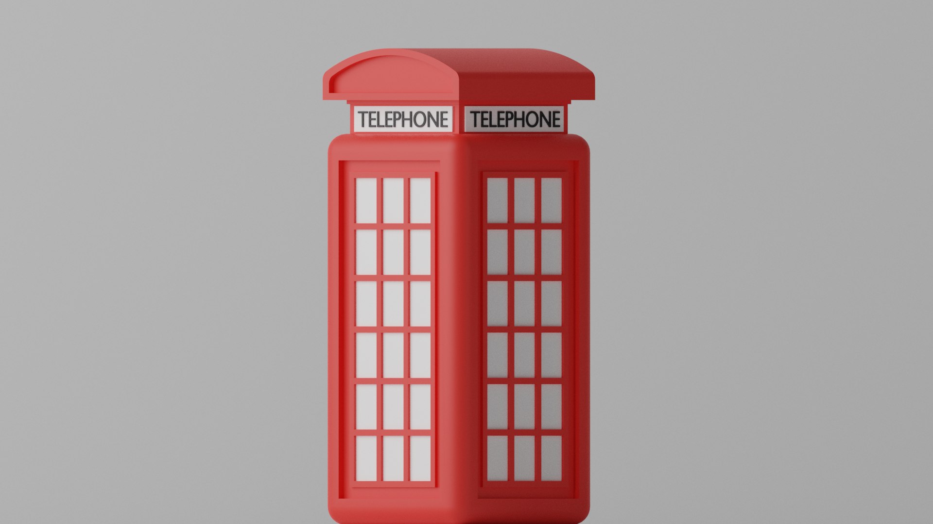 British Red Telephone Box 3D model 3D model - TurboSquid 2092729
