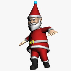 Santa Claus Christmas Dance Animated 3D model  3D model