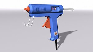 3D glue gun model
