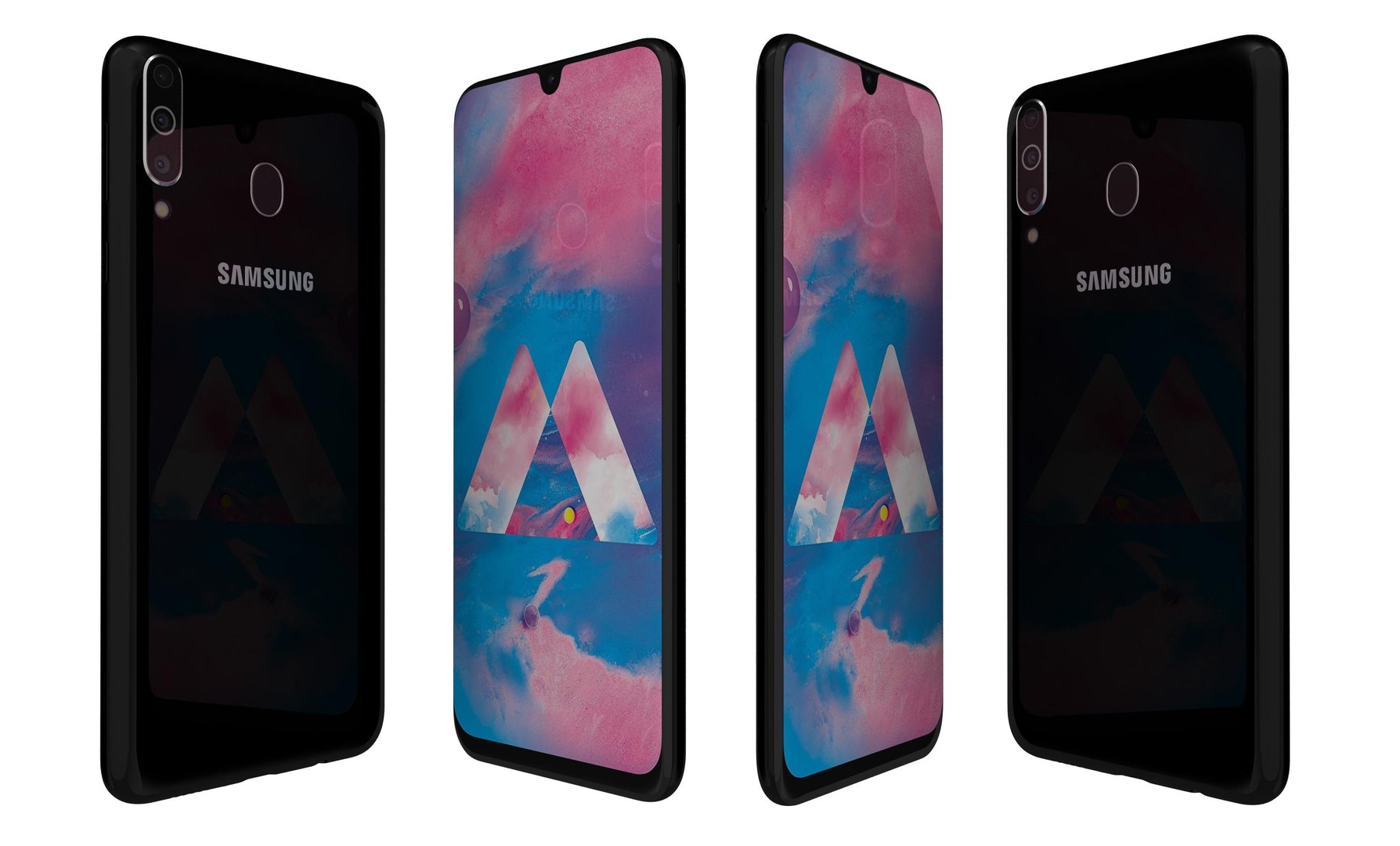 Samsung Galaxy M30 Colors Model - TurboSquid 1465375