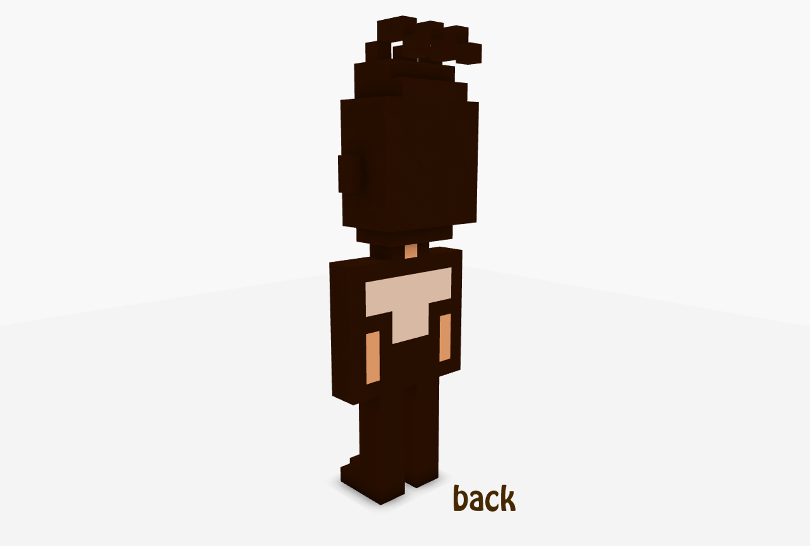 voxel block character obj free