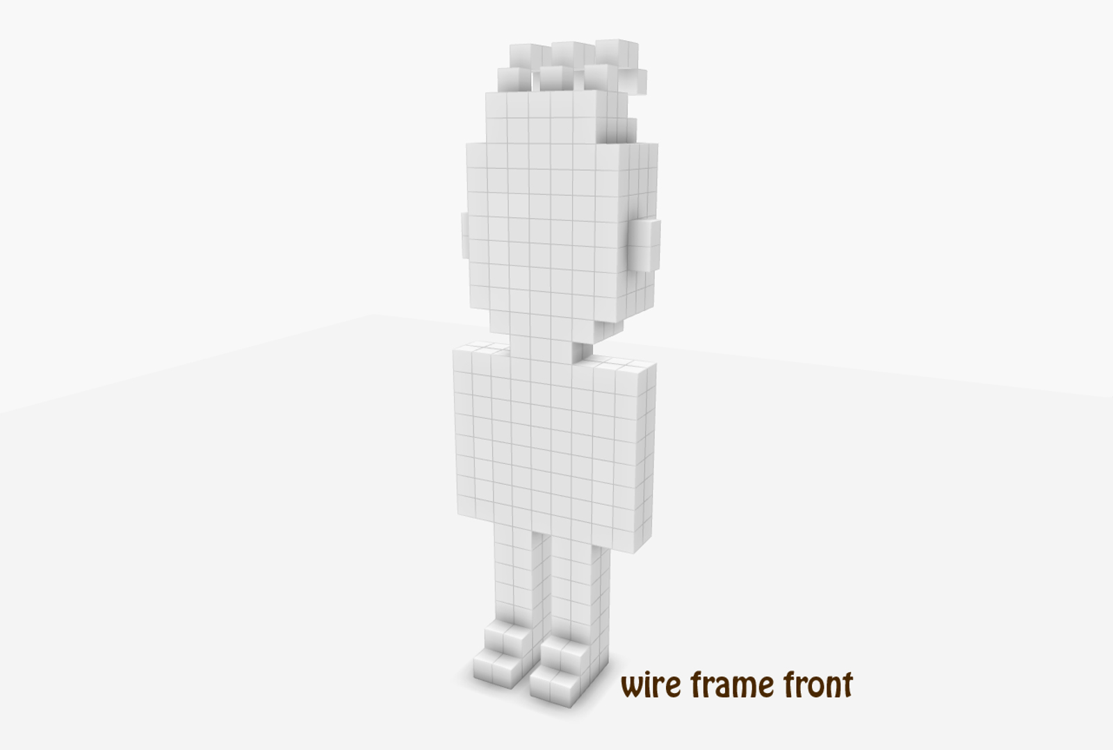voxel block character obj free