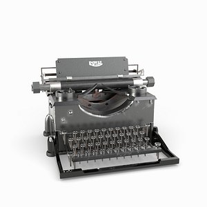 3D model typewriter type writer