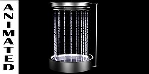 Animated Water Curtain
