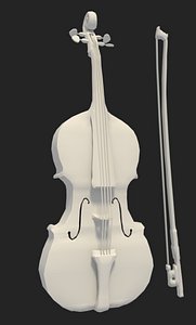 3d model violin bow