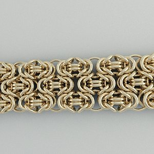 bracelet byzantine three-line 3d 3ds