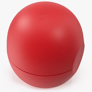 EOS Lip Balm Sphere Red Closed 3D model