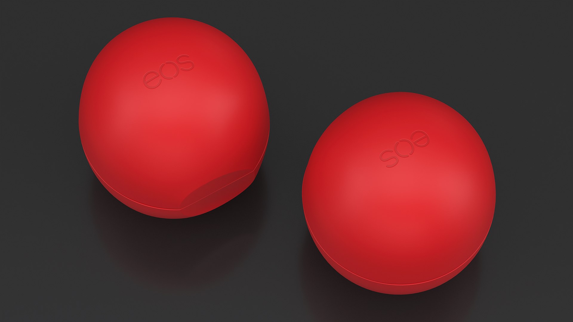 EOS Lip Balm Sphere Red Closed 3D Model - TurboSquid 2059842