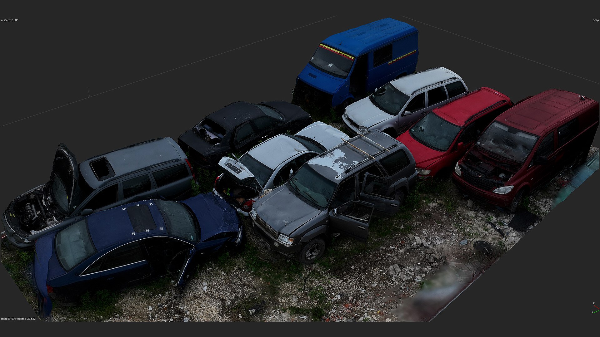 Cars Wreckage Abandoned Vehicles Part2 RAW Photogrammetry 3D Model ...