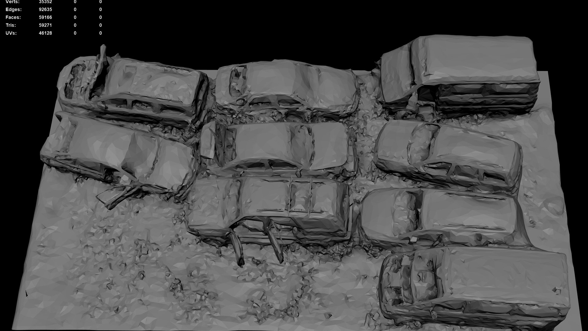 Cars Wreckage Abandoned Vehicles Part2 RAW Photogrammetry 3D Model ...
