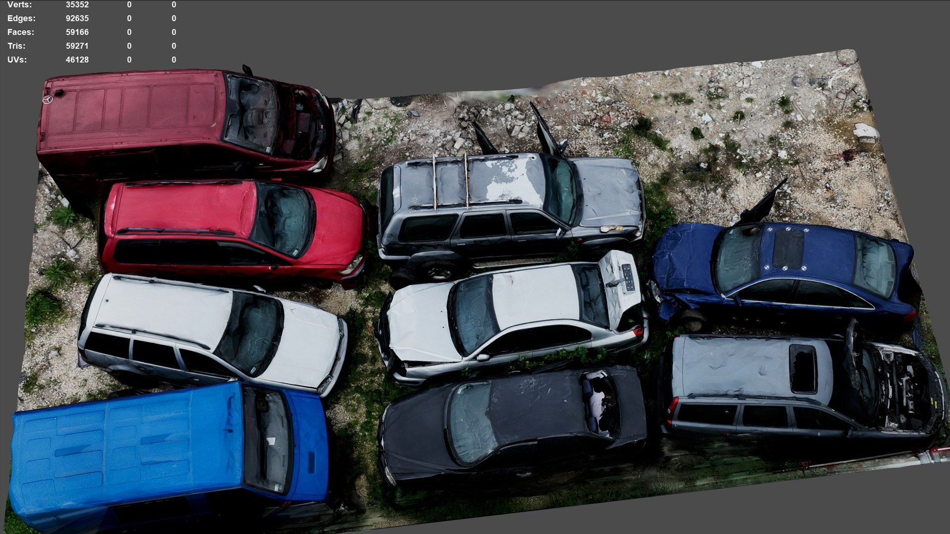 Cars Wreckage Abandoned Vehicles Part2 RAW Photogrammetry 3D Model ...