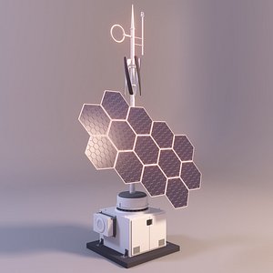 3D solar panel model