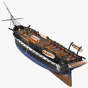 Fregat Wooden Hull 3D model