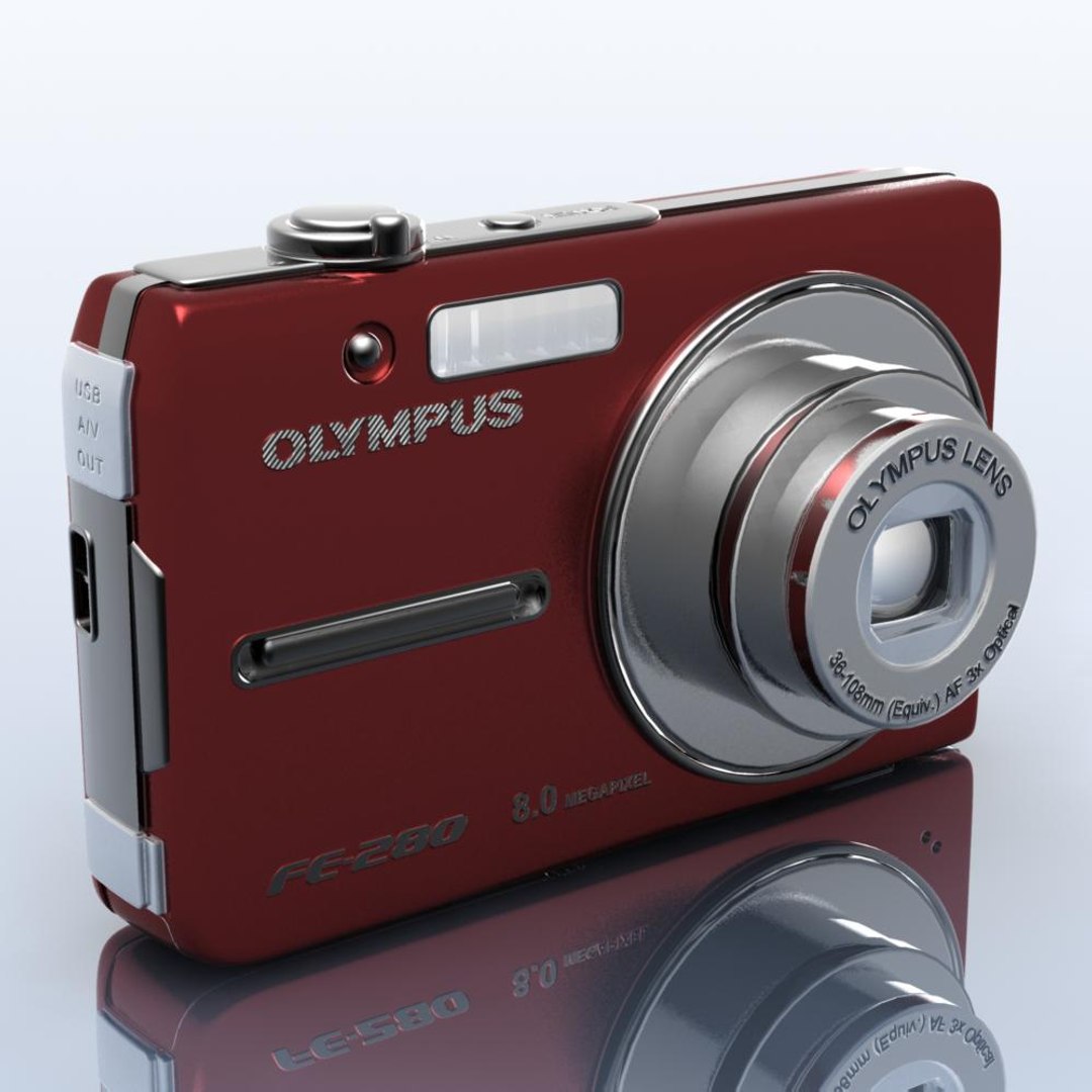 3dsmax Olympus Fe-280 Camera