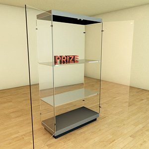 glass showcase display cabinet architecture 3d model