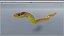yellow snake animation 3D model