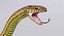 yellow snake animation 3D model