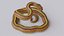 yellow snake animation 3D model