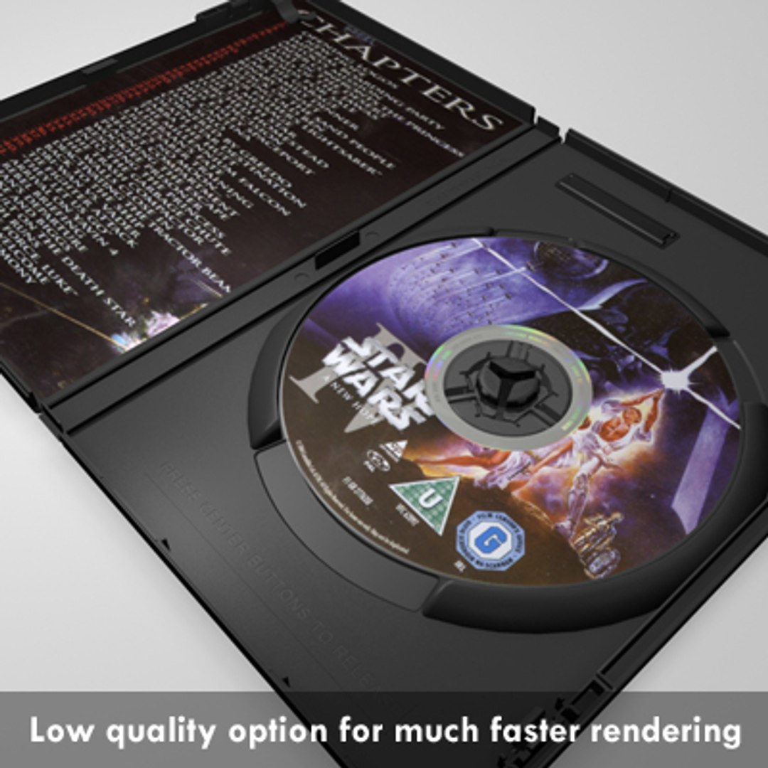 Dvd Box Disk Case 3d Model