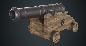 3D model vessel cannon 1a