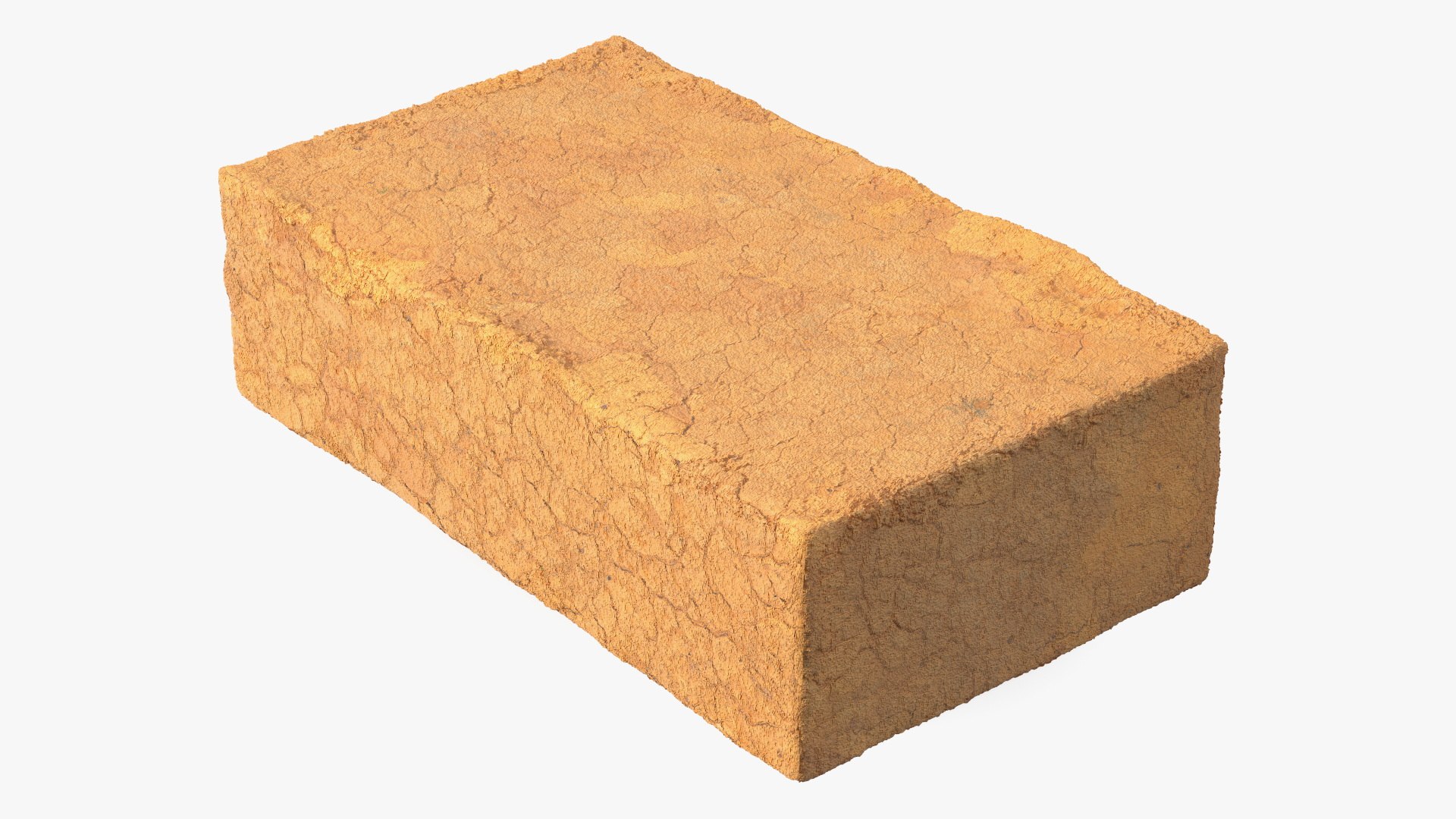 Handmade Clay Brick 3D model preview