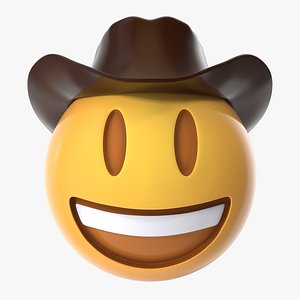 cowboy emoji 3D model