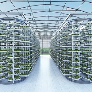 3D Hydroponics Vertical Farm 09
