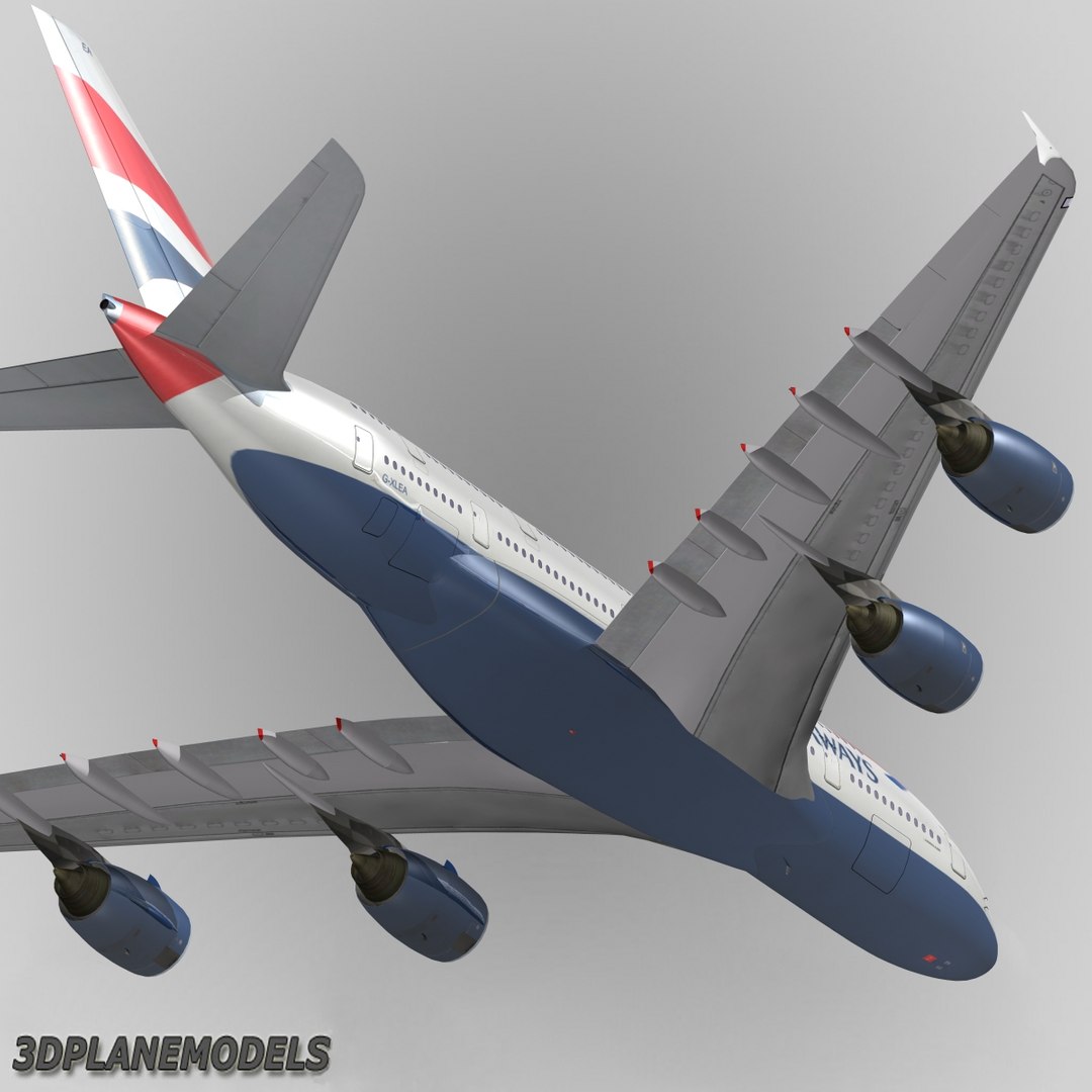3d Airbus A380-800