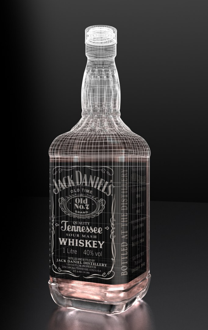 3d Jack Daniels Bottle Model