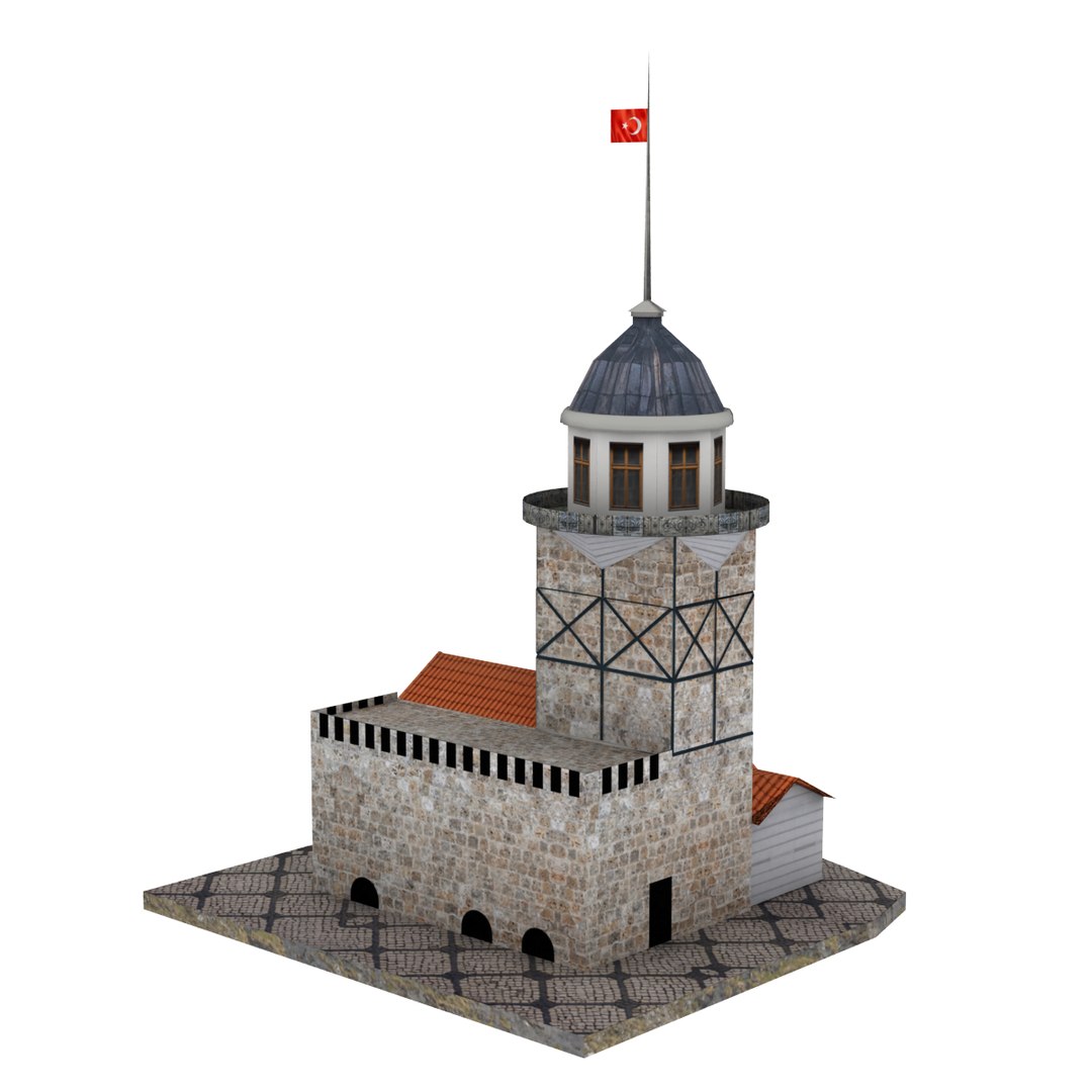 3d Model Maiden S Tower