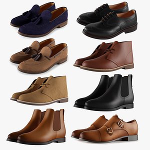 Classic Men's Shoes Full Set