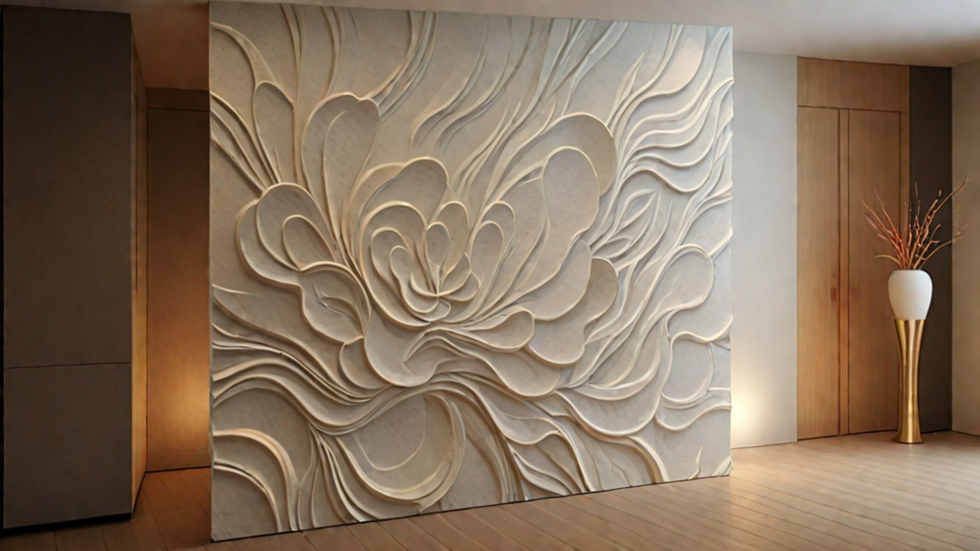 3D Modern Panel Wall Decor Set Relief Stl Mural CNC 189 Model ...